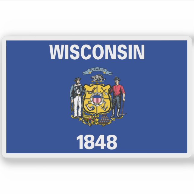 Flag of the state of Wisconsin, USA (Front)
