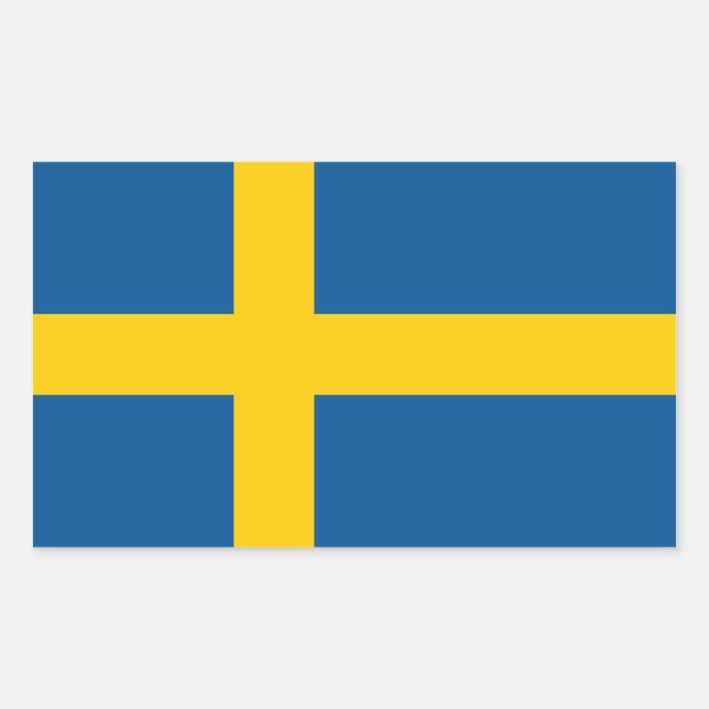 Flag of the Sweden Sticker (Front)