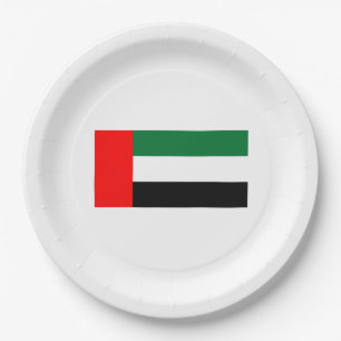 Flag of the United Arab Emirates (UAE) Paper Plate