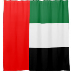 Flag of the United Arab Emirates (UAE) Shower Curtain
