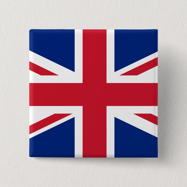 Flag of the United Kingdom 15 Cm Square Badge (Front)