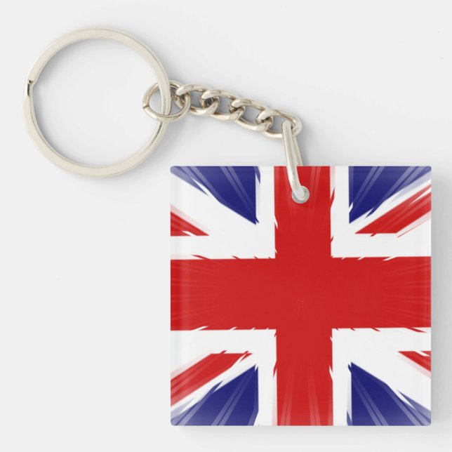 Flag of the United Kingdom Key Ring (Front)