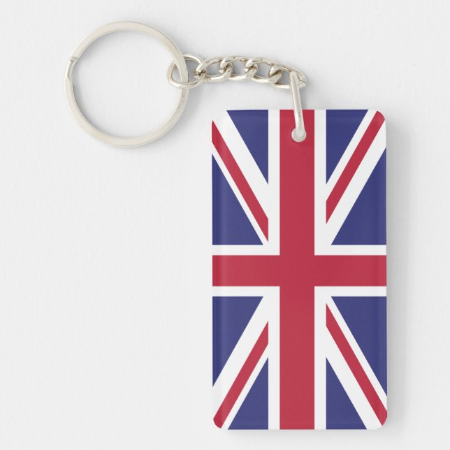 Flag of the United Kingdom Key Ring (Front)