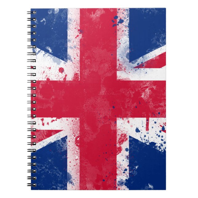 Flag of the United Kingdom or the Union Jack Notebook (Front)