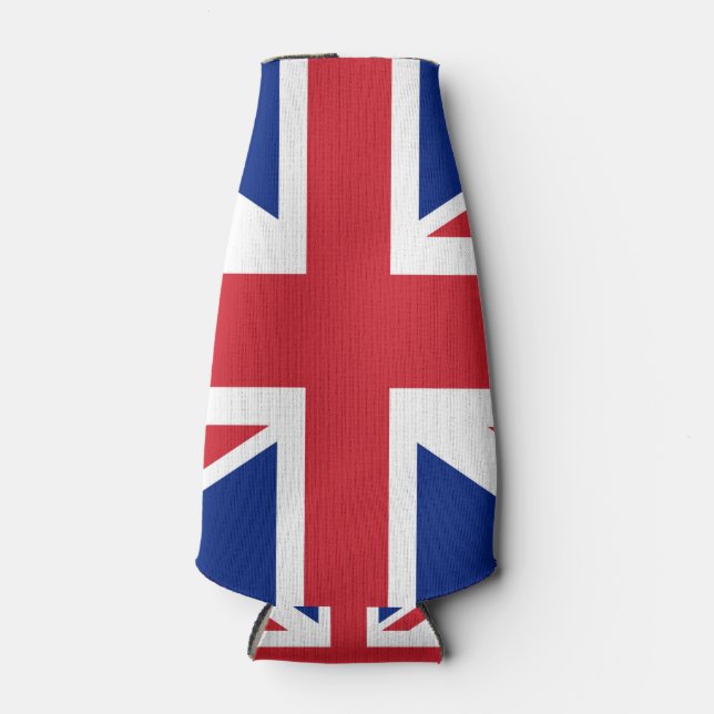 Flag of the United Kingdom. The Union Jack. Bottle Cooler (Front)