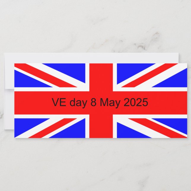 Flag of the United Kingdom VE day 2025  (Back)