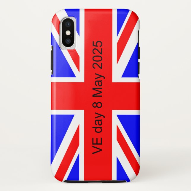 Flag of the United Kingdom VE day 2025  Case-Mate iPhone Case (Back)