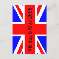 Flag of the United Kingdom VE day 2025 