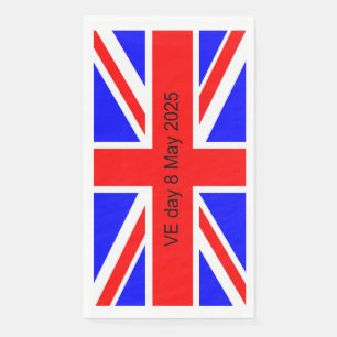 Flag of the United Kingdom VE day 2025 Napkin