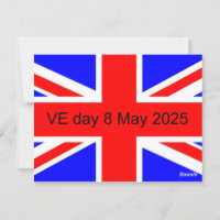Flag of the United Kingdom VE day 2025 