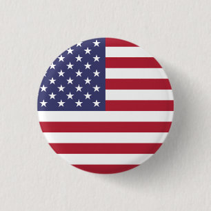 Flag of the United States 3 Cm Round Badge