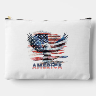 Flag of the United States. America Accessory Pouch