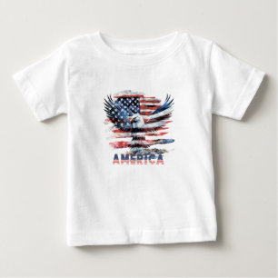 Flag of the United States. America Baby T-Shirt