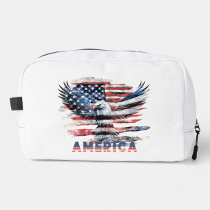 Flag of the United States. America Dopp Kit