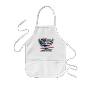 Flag of the United States. America Kids Apron