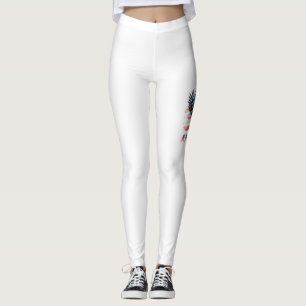Flag of the United States. America Leggings