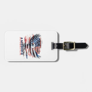 Flag of the United States. America Luggage Tag