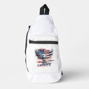 Flag of the United States. America Sling Bag