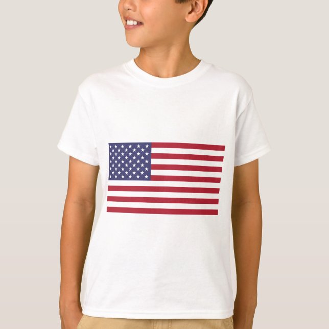 Flag of the United States - American USA US Flag T-Shirt (Front)