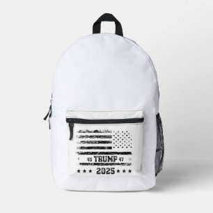 Flag of the United States.Donald Trump. Printed Backpack