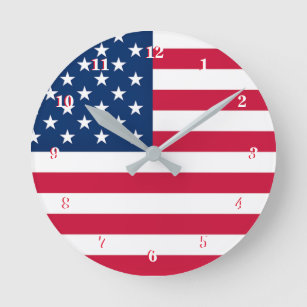 Flag of the United States of America Clock