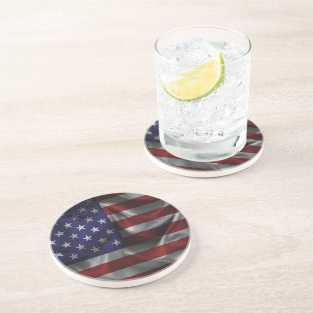 Flag Of The United States Of America Coaster (Side)