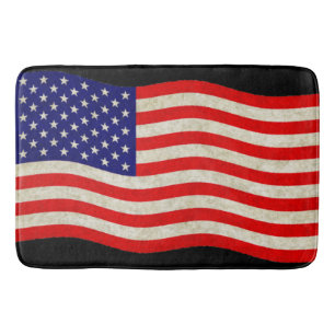 Flag of the United States of America - grungy Bath Mat