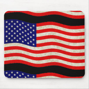 Flag of the United States of America - grungy Mouse Pad