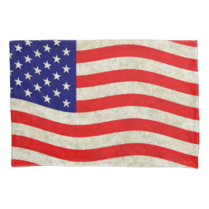 Flag of the United States of America - grungy Pillowcase