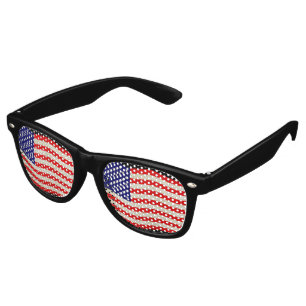 Flag of the United States of America - grungy Retro Sunglasses