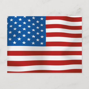 Flag of the United States of America Postcard