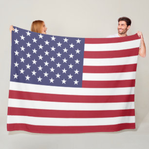 Flag of the United States of America (USA) Fleece Blanket