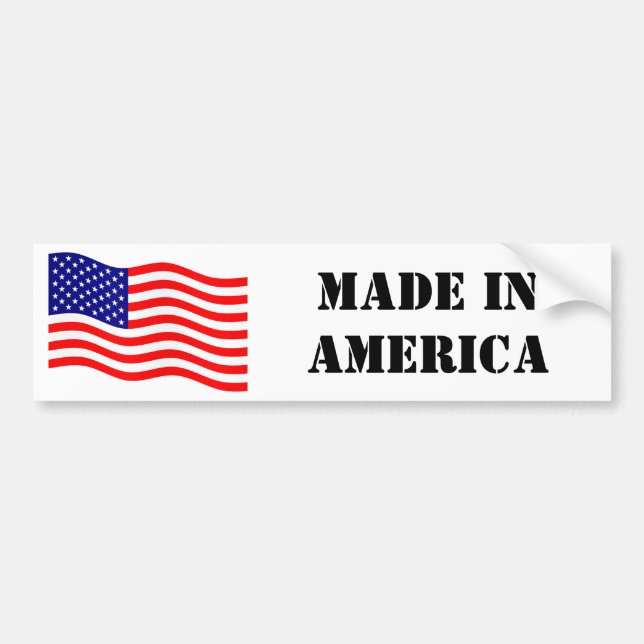 Flag of the United States of America - your ideas Bumper Sticker (Front)