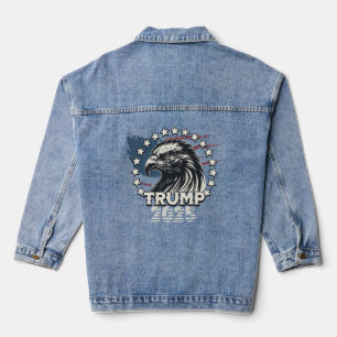 Flag of the United States. President Donald Trump Denim Jacket
