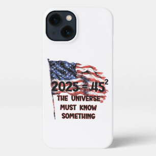 Flag of the United States. President Donald Trump. iPhone 13 Case