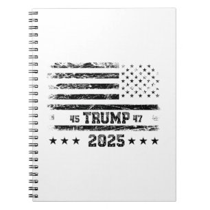 Flag of the United States.President Donald Trump.R Notebook
