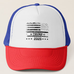 Flag of the United States.President Donald Trump.R Trucker Hat