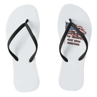 Flag of the United States. President Donald Trump. Thongs