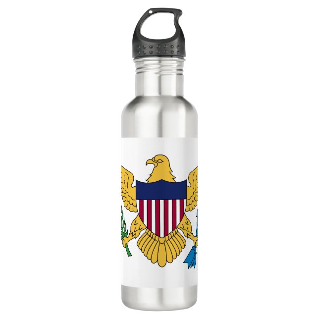 Flag of the United States Virgin Islands 710 Ml Water Bottle (Front)