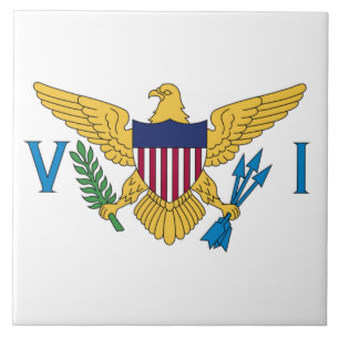 Flag of the United States Virgin Islands Ceramic Tile