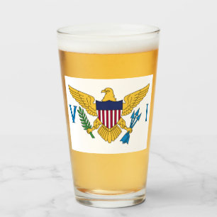 Flag of the United States Virgin Islands Glass
