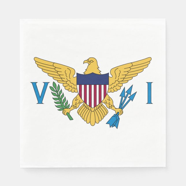 Flag of the United States Virgin Islands Napkin (Front)