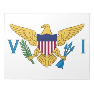 Flag of the United States Virgin Islands Notepad