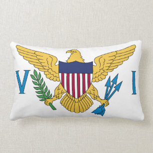 Flag of the US Virgin Islands Lumbar Cushion