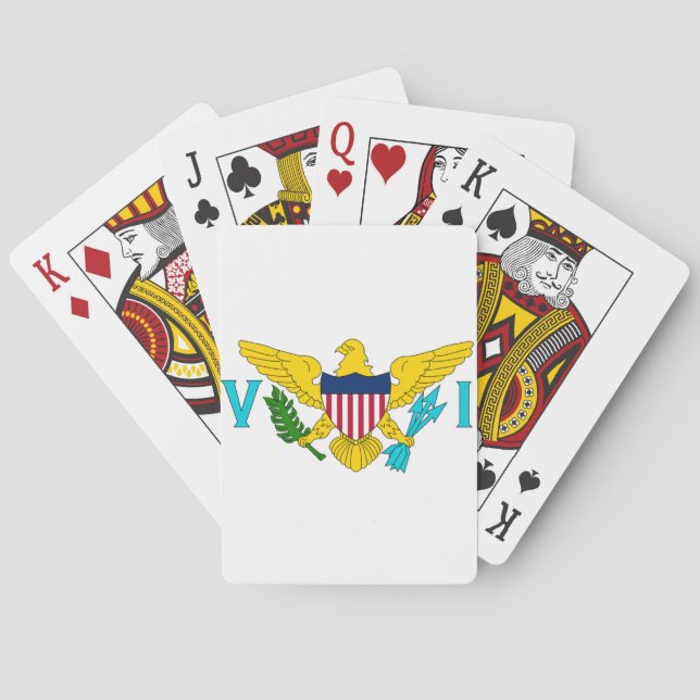 Flag of the US Virgin Islands Playing Cards (Back)