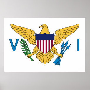 Flag of the US Virgin Islands Poster