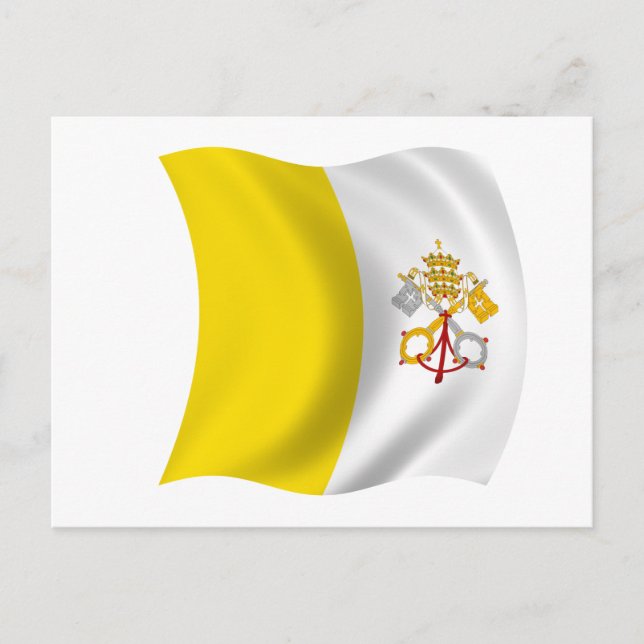 Flag of the Vatican City Postcard (Front)