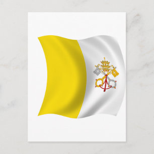 Flag of the Vatican City Postcard