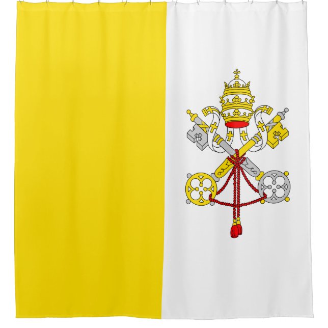 Flag of the Vatican City State Shower Curtain (Front)