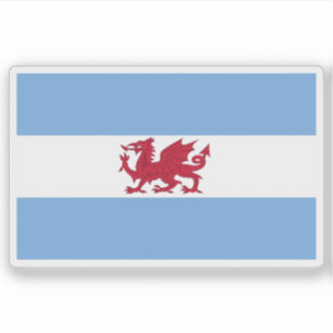 Flag of the Welsh colony in Patagonia, Argentina